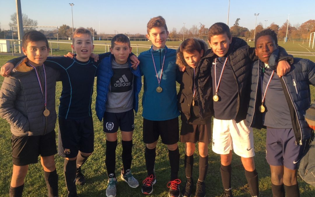 Les footballeurs au pied du podium…