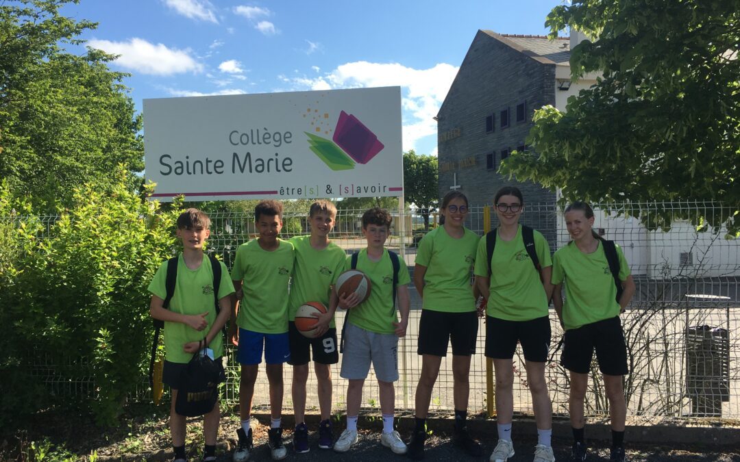 Sept élèves du collège au tournoi départemental de Basket-Ball